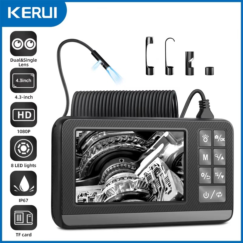 Macro Photography Led Lighting - KERUI-cámara de inspección endoscópica Industrial de