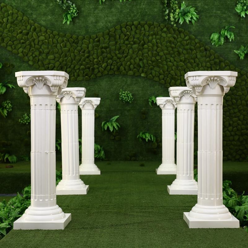Photography Lighting Setup - Columna Romana de Plástico Blanca de