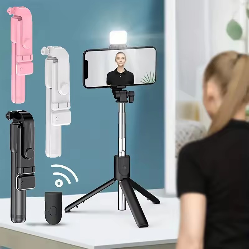 Macro Photography Led Lighting - Trípode inalámbrico con Bluetooth para Selfie,