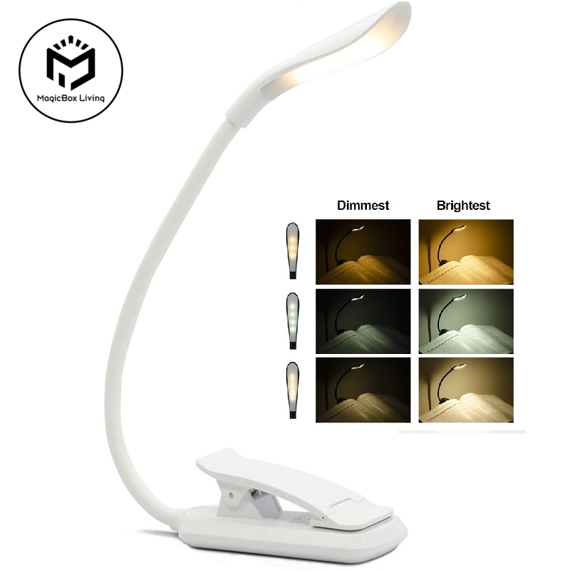 Photography Lighting Book - Luz de libro con Clip recargable
