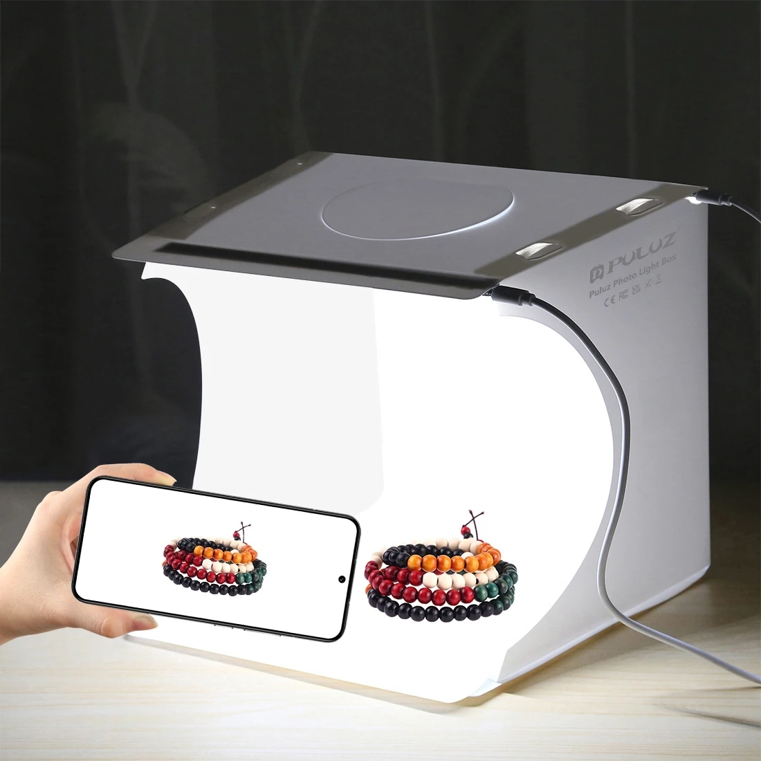 PULUZ 20cm Mini 2 paneles LED  - Makeup Photography Lighting reseña y precio