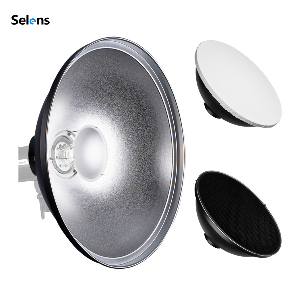 Selens - Reflector de luz tipo - Photography Lighting Beauty Dish reseña y precio