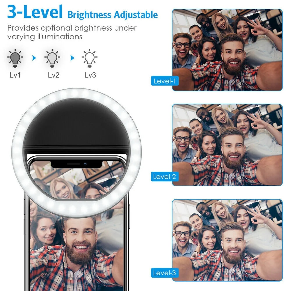 Anillo de luz LED recargable p - Photography Lightning reseña y precio
