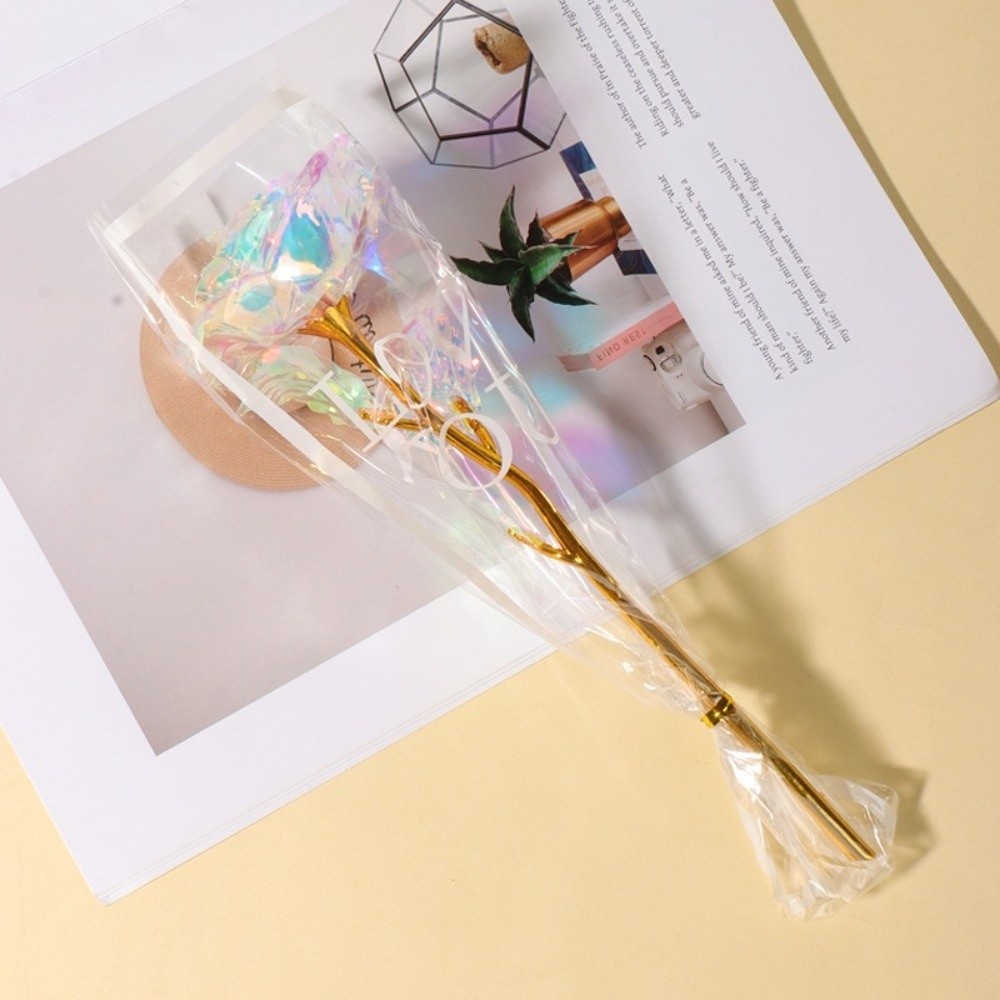 Rosa de Papel Dorado Brillante - Photography Lighting Simulation reseña y precio
