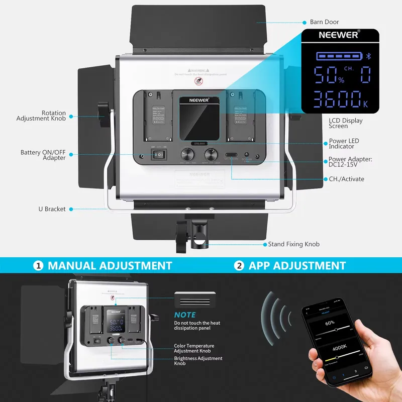 Kit de Iluminación para Fotogr - Photography Lighting Kit Neewer reseña y precio