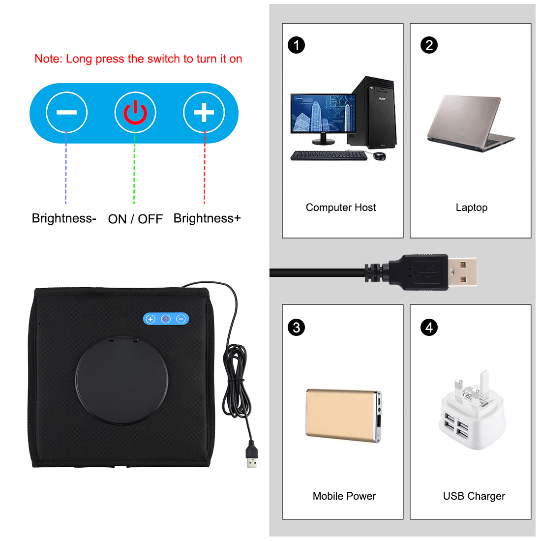 Mini Softbox plegable de escri - Photography Lighting Softbox reseña y precio