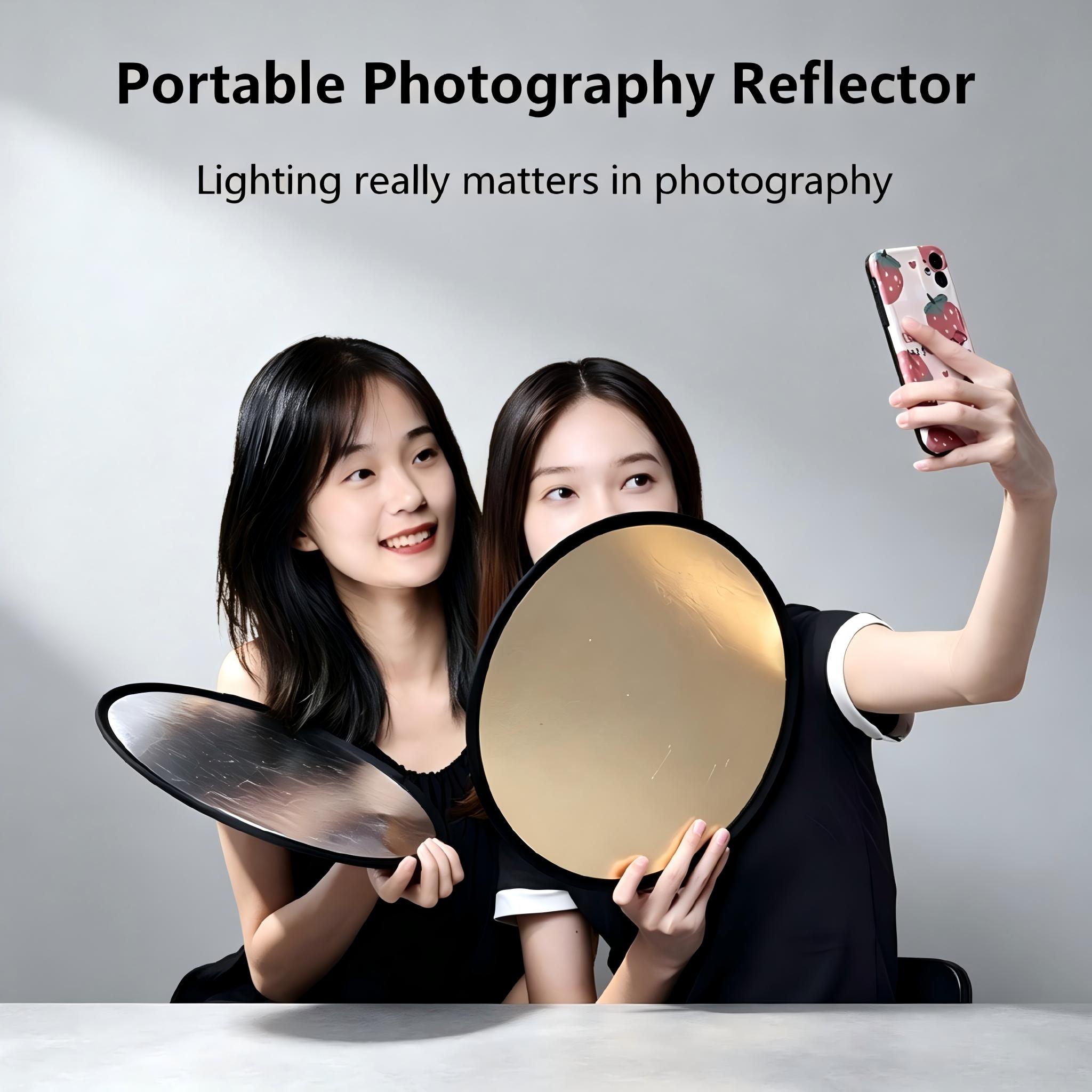 Reflector redondo de doble car - Photography Lighting Reflector reseña y precio