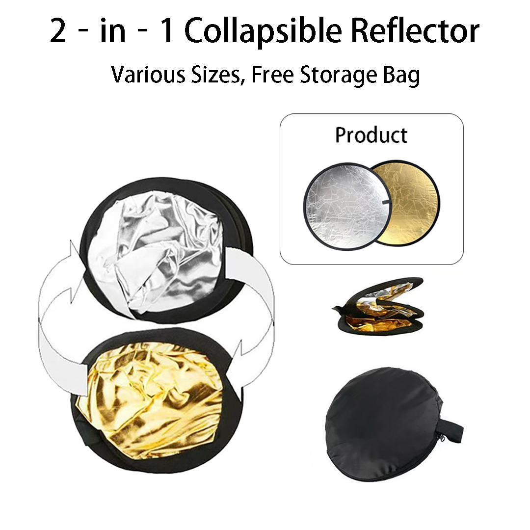 Reflector redondo de doble car - Photography Lighting Reflector reseña y precio