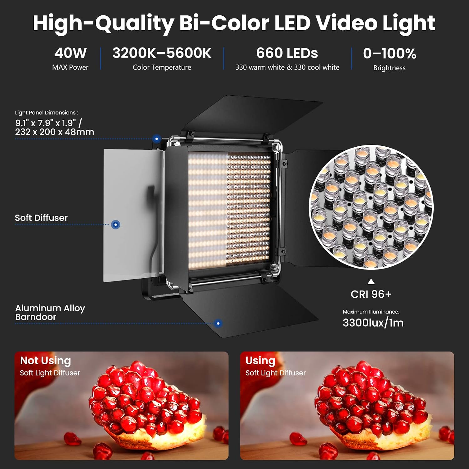 NEEWER Kit de 2 Luces de Video - Photography Lighting Kit Neewer reseña y precio