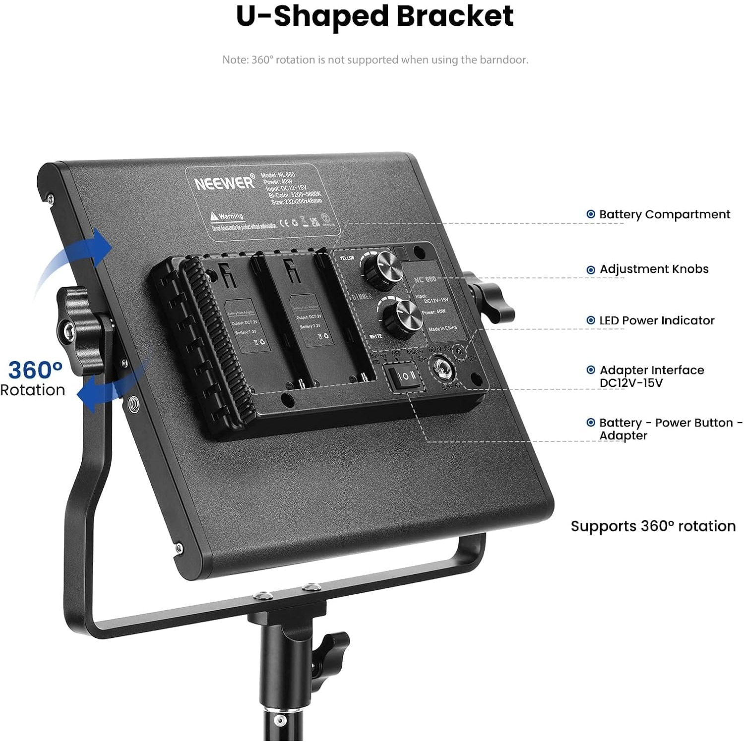 NEEWER Kit de 2 Luces de Video - Photography Lighting Kit Neewer reseña y precio