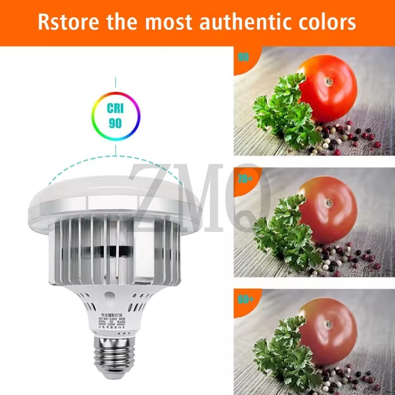 Lámpara LED E27 85W 155W 3200K - Photography Lighting Box reseña y precio