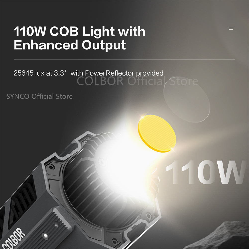 COLBOR-Lámpara de luz Led COB  - Photography Lightning reseña y precio