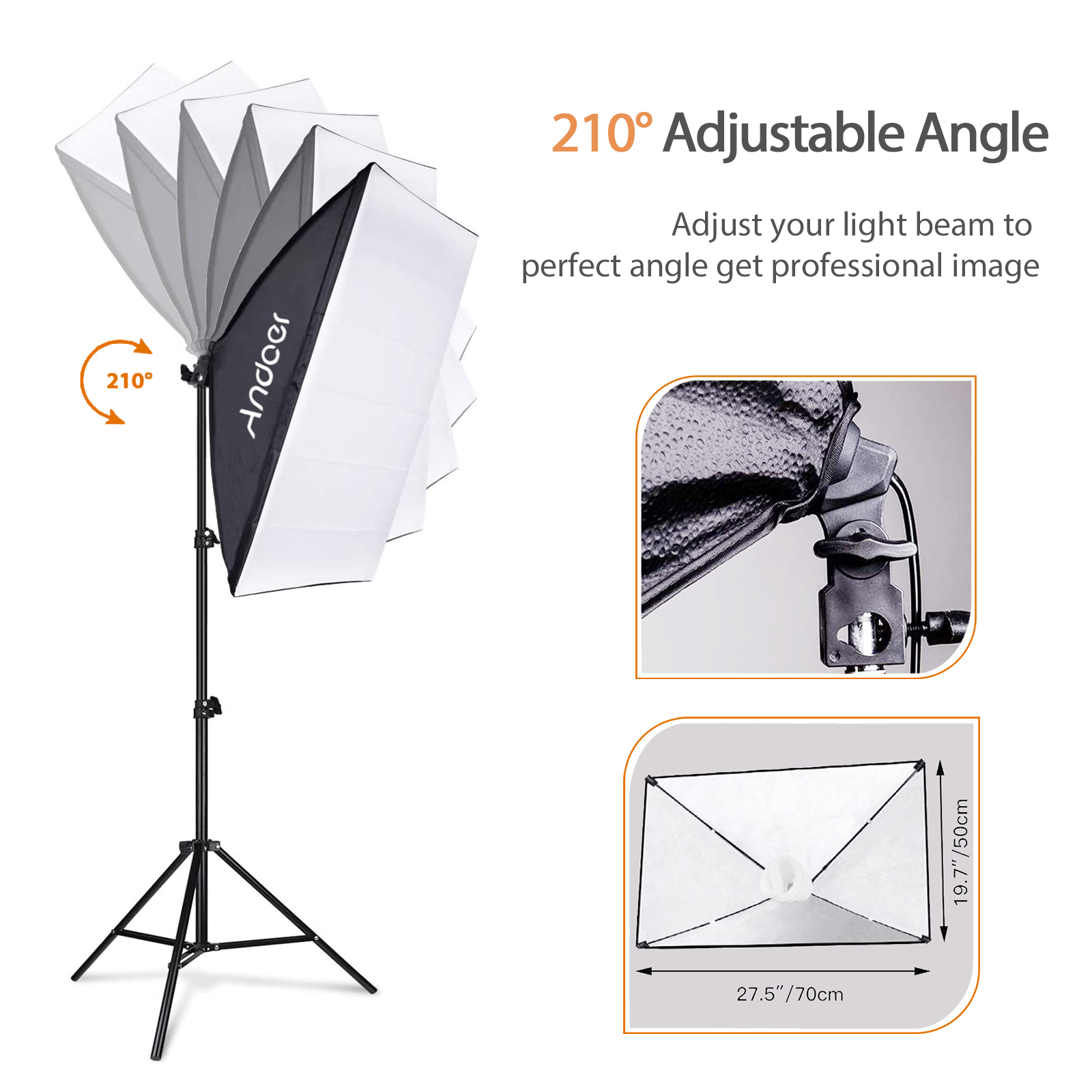 Andoer-Kit de luz para fotogra - Photography Lightning reseña y precio