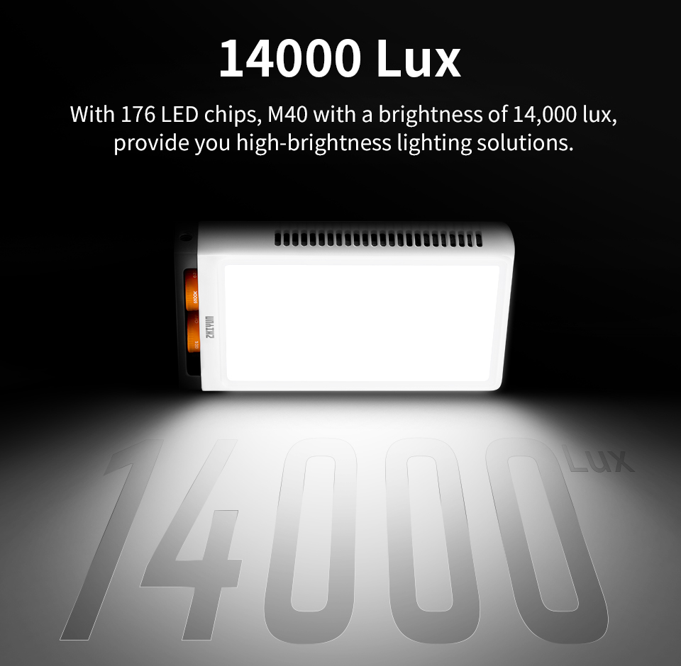 ZHIYUN FIVERAY M40 40W luces L - Photography Lightning reseña y precio