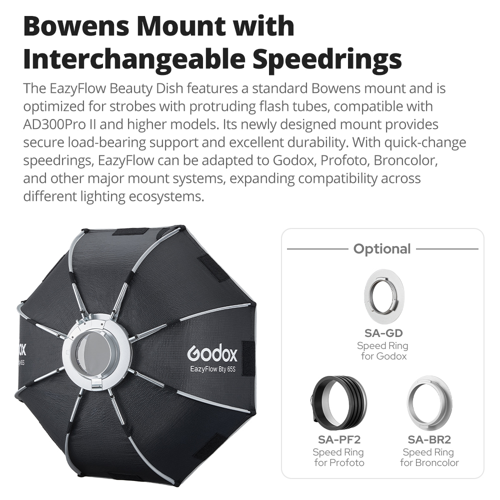 Godox Beauty Dish EazyFlow de  - Photography Lighting Beauty Dish reseña y precio